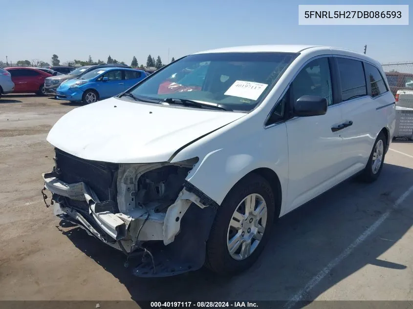 5FNRL5H27DB086593 2013 Honda Odyssey Lx