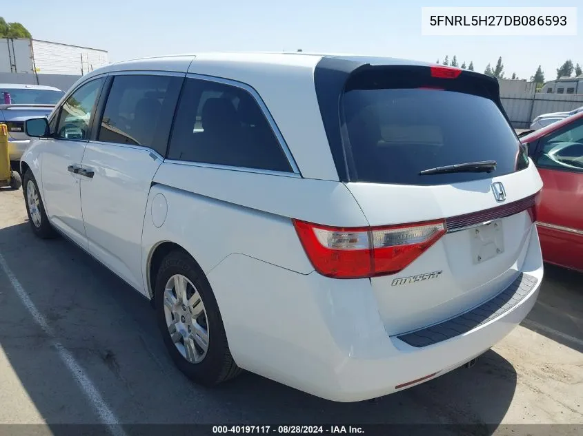 5FNRL5H27DB086593 2013 Honda Odyssey Lx