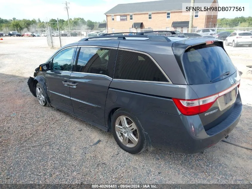 2013 Honda Odyssey Touring/Touring Elite VIN: 5FNRL5H98DB077561 Lot: 40265481