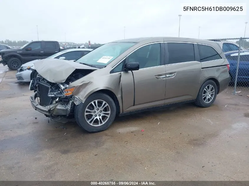 2013 Honda Odyssey VIN: 5FNRC5H61DB009625 Lot: 40265755