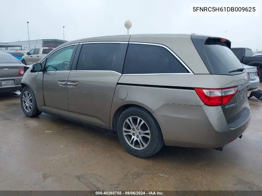 2013 Honda Odyssey VIN: 5FNRC5H61DB009625 Lot: 40265755