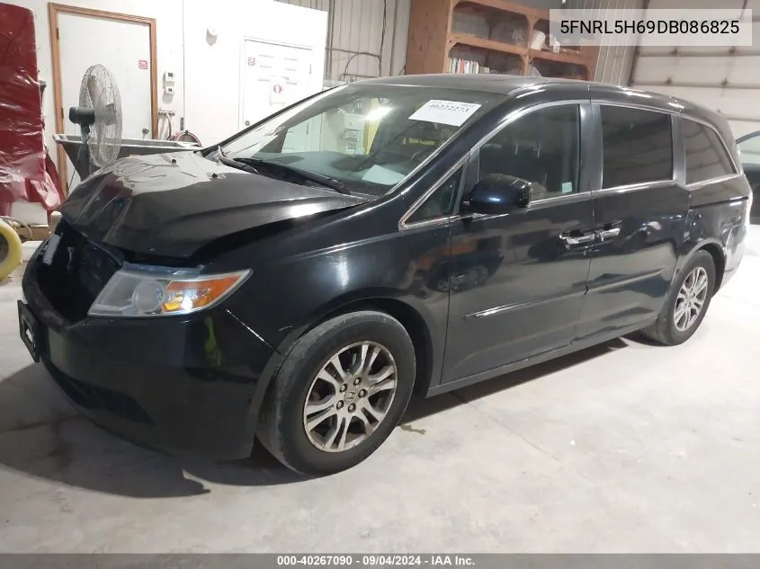 5FNRL5H69DB086825 2013 Honda Odyssey Ex-L