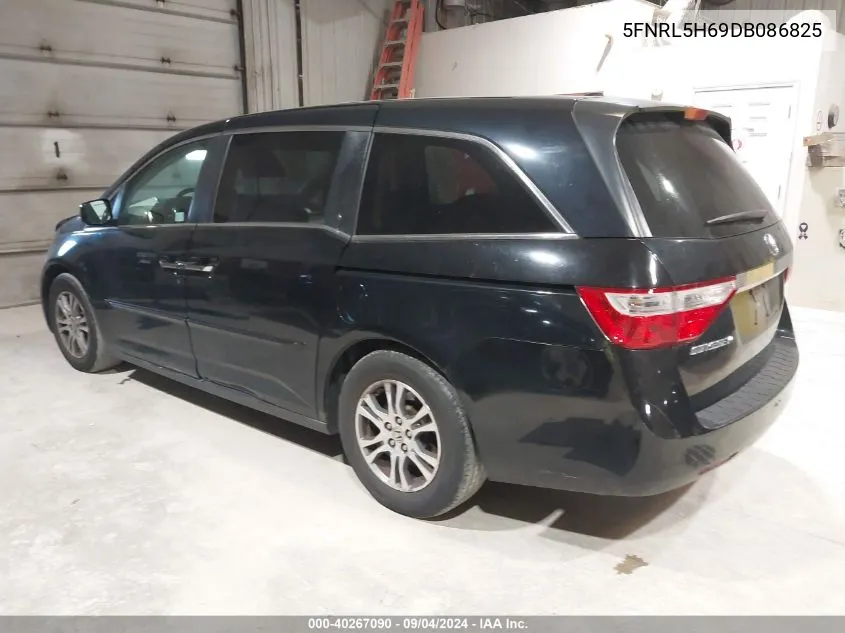 5FNRL5H69DB086825 2013 Honda Odyssey Ex-L