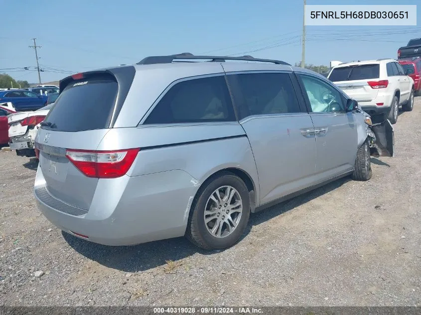 5FNRL5H68DB030651 2013 Honda Odyssey Exl