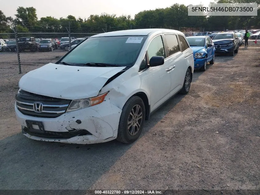 5FNRL5H46DB073500 2013 Honda Odyssey Ex