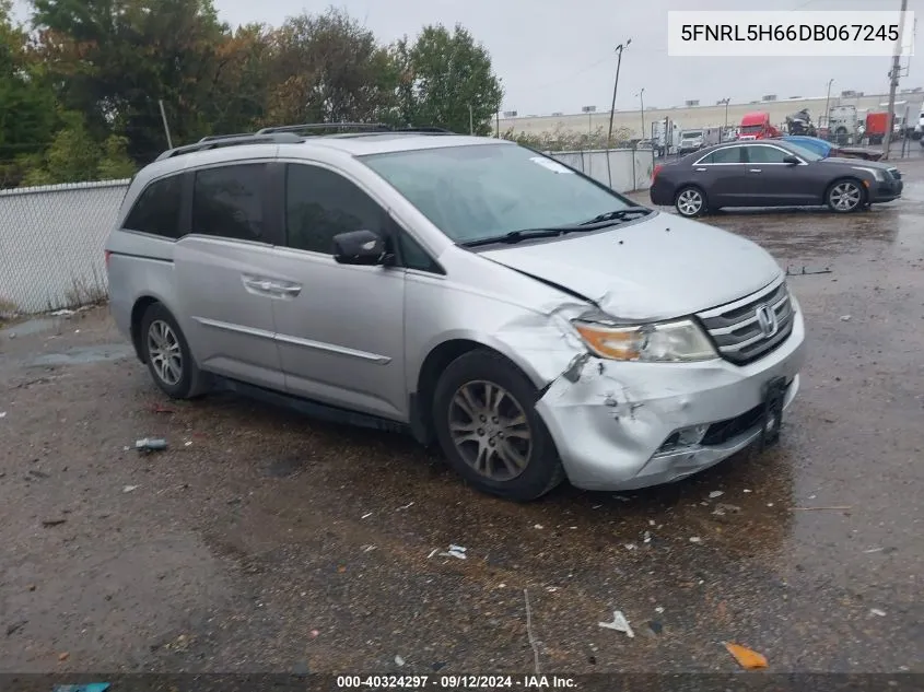 2013 Honda Odyssey Exl VIN: 5FNRL5H66DB067245 Lot: 40324297