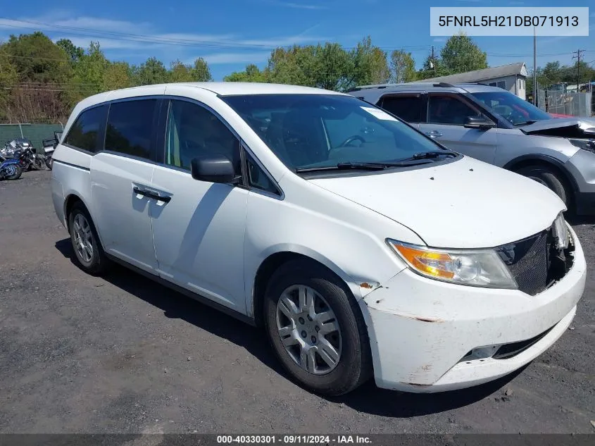 2013 Honda Odyssey Lx VIN: 5FNRL5H21DB071913 Lot: 40330301