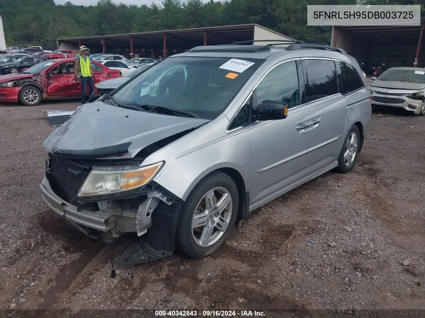 2013 Honda Odyssey Touring/Touring Elite VIN: 5FNRL5H95DB003725 Lot: 40342843