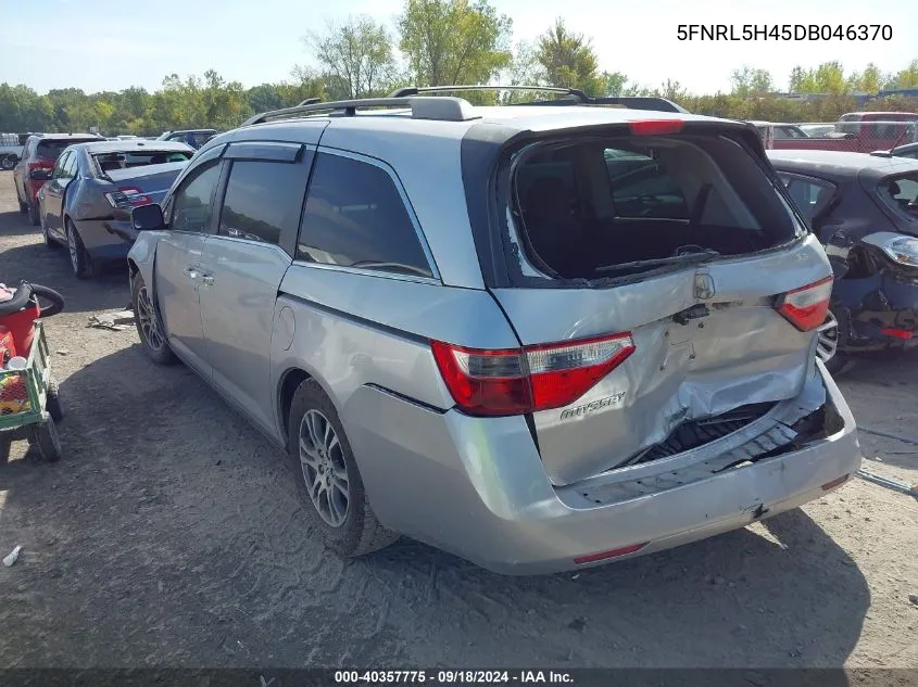 2013 Honda Odyssey Ex VIN: 5FNRL5H45DB046370 Lot: 40357775