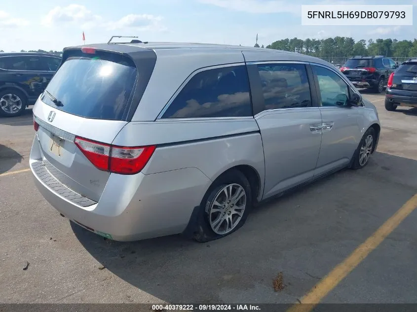 2013 Honda Odyssey Ex-L VIN: 5FNRL5H69DB079793 Lot: 40379222