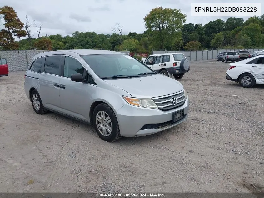 2013 Honda Odyssey Lx VIN: 5FNRL5H22DB083228 Lot: 40423186