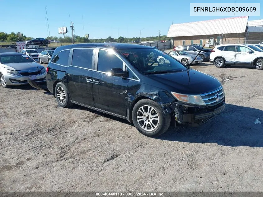 2013 Honda Odyssey Ex-L VIN: 5FNRL5H6XDB009669 Lot: 40440110