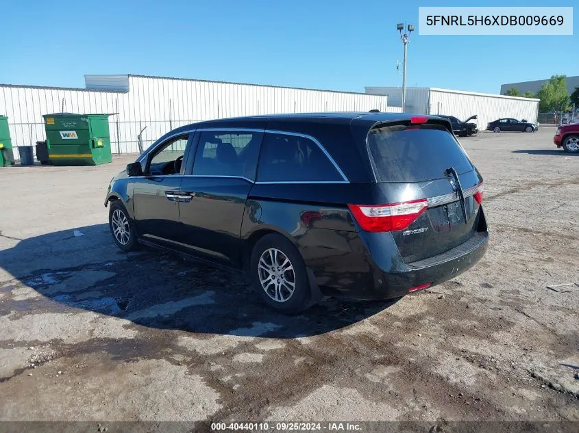 2013 Honda Odyssey Ex-L VIN: 5FNRL5H6XDB009669 Lot: 40440110