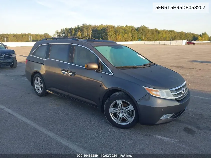 2013 Honda Odyssey Touring/Touring Elite VIN: 5FNRL5H95DB058207 Lot: 40459289