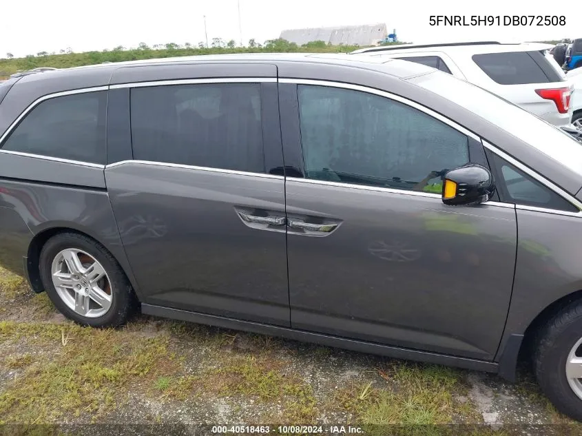 2013 Honda Odyssey Touring/Touring Elite VIN: 5FNRL5H91DB072508 Lot: 40518463