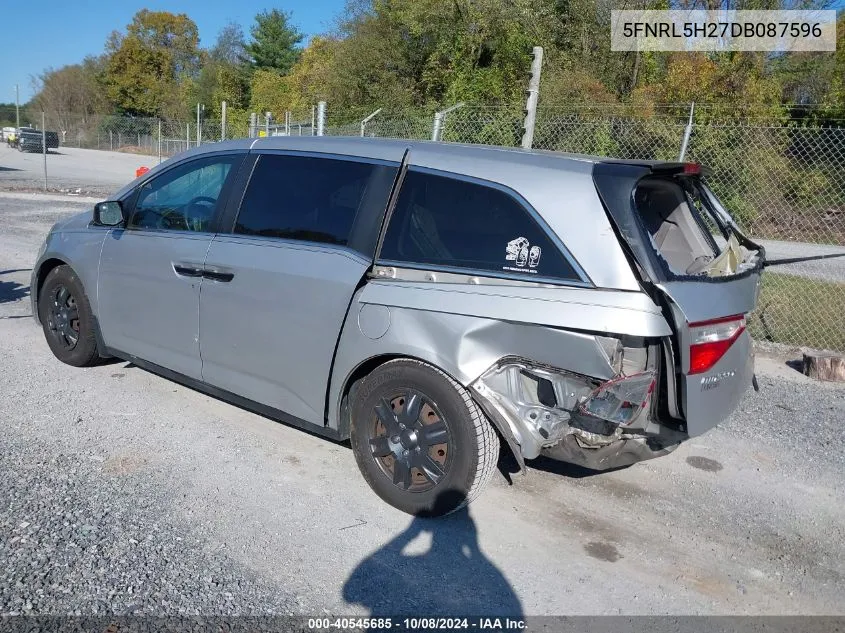 5FNRL5H27DB087596 2013 Honda Odyssey Lx