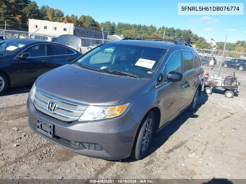 2013 Honda Odyssey Ex-L VIN: 5FNRL5H61DB076774 Lot: 40623281