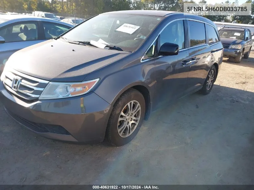 5FNRL5H60DB033785 2013 Honda Odyssey Ex-L