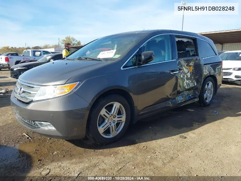 2013 Honda Odyssey Touring/Touring Elite VIN: 5FNRL5H91DB028248 Lot: 40699320