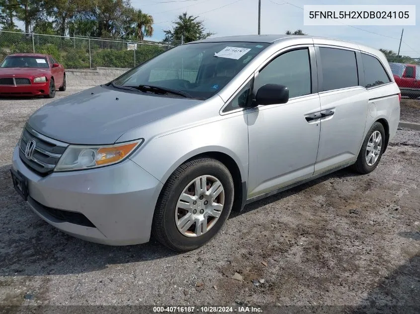 2013 Honda Odyssey Lx VIN: 5FNRL5H2XDB024105 Lot: 40716187