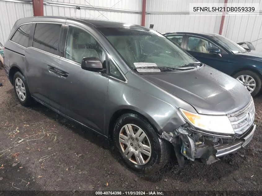 2013 Honda Odyssey Lx VIN: 5FNRL5H21DB059339 Lot: 40764398