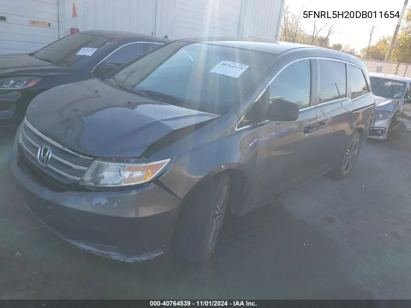 2013 Honda Odyssey Lx VIN: 5FNRL5H20DB011654 Lot: 40764539