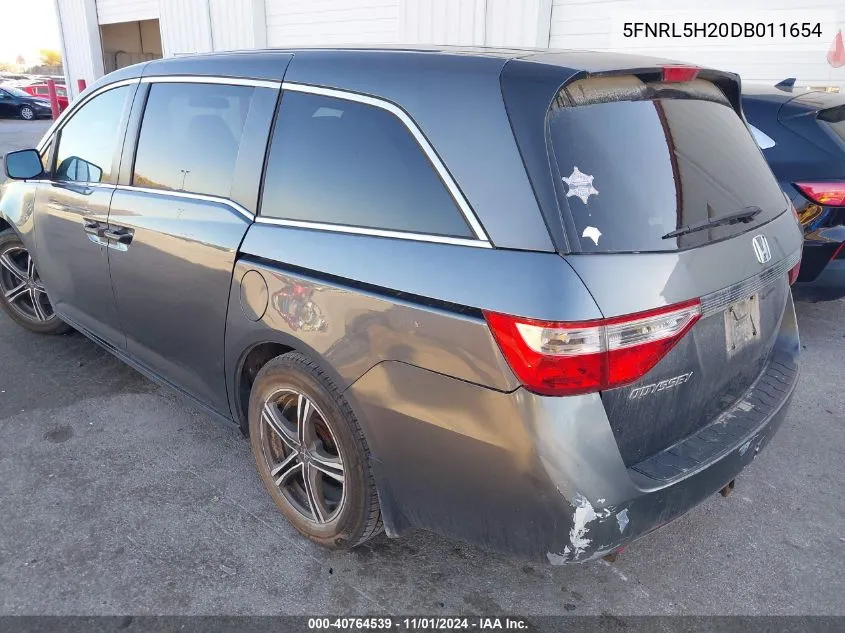 2013 Honda Odyssey Lx VIN: 5FNRL5H20DB011654 Lot: 40764539