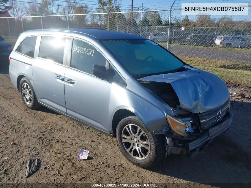 2013 Honda Odyssey Ex VIN: 5FNRL5H4XDB075587 Lot: 40789829