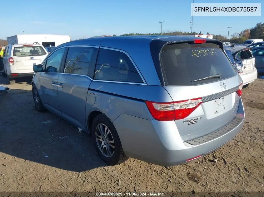 2013 Honda Odyssey Ex VIN: 5FNRL5H4XDB075587 Lot: 40789829