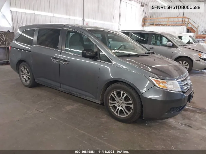 2013 Honda Odyssey Ex-L VIN: 5FNRL5H61DB060588 Lot: 40819881