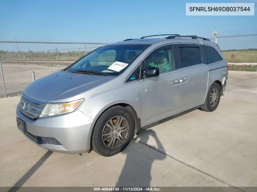 2013 Honda Odyssey Ex-L VIN: 5FNRL5H69DB037544 Lot: 40846130