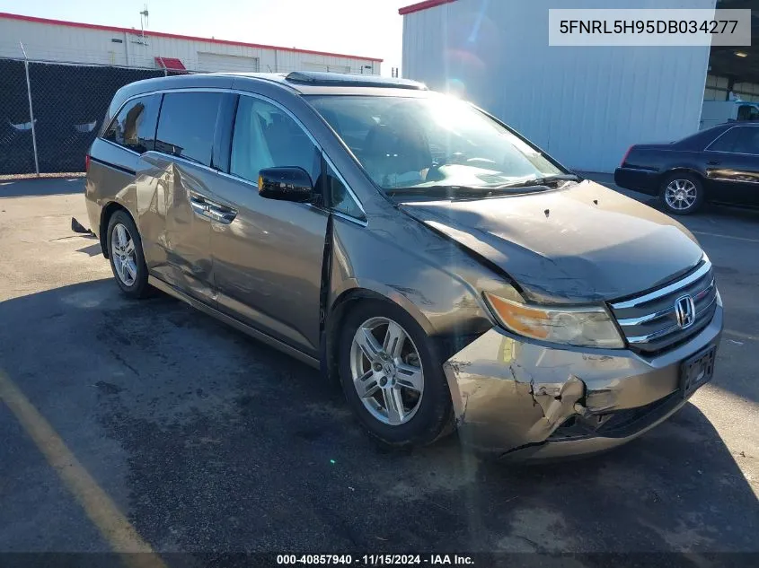 2013 Honda Odyssey Touring/Touring Elite VIN: 5FNRL5H95DB034277 Lot: 40857940