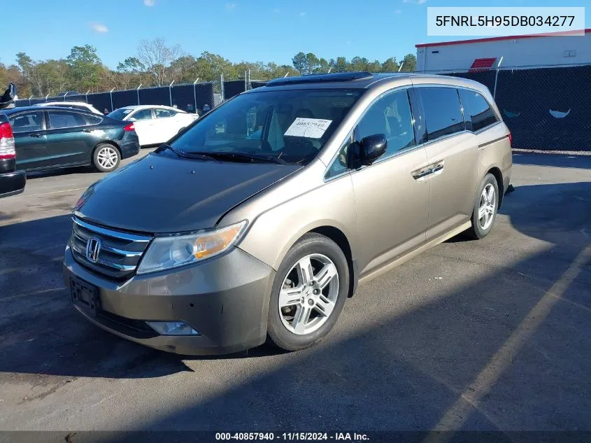 2013 Honda Odyssey Touring/Touring Elite VIN: 5FNRL5H95DB034277 Lot: 40857940