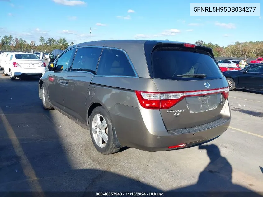 2013 Honda Odyssey Touring/Touring Elite VIN: 5FNRL5H95DB034277 Lot: 40857940