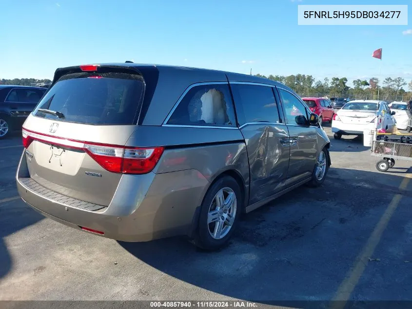 2013 Honda Odyssey Touring/Touring Elite VIN: 5FNRL5H95DB034277 Lot: 40857940