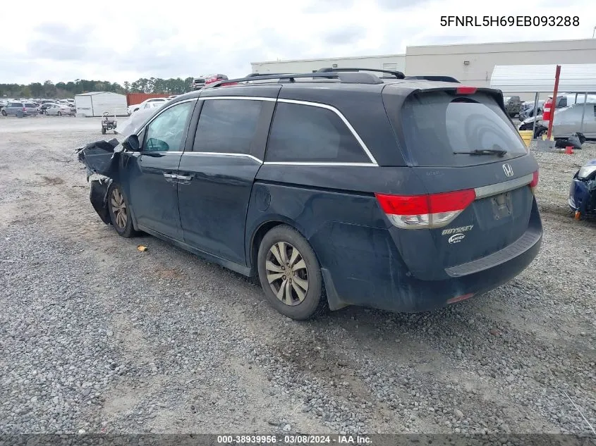 2014 Honda Odyssey Ex-L VIN: 5FNRL5H69EB093288 Lot: 38939956