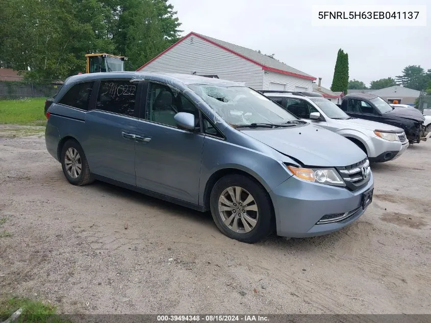 2014 Honda Odyssey Ex-L VIN: 5FNRL5H63EB041137 Lot: 39494348