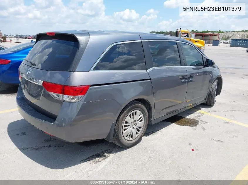 2014 Honda Odyssey Lx VIN: 5FNRL5H23EB101379 Lot: 39916647