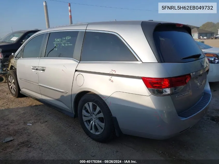 5FNRL5H62EB049732 2014 Honda Odyssey Ex-L