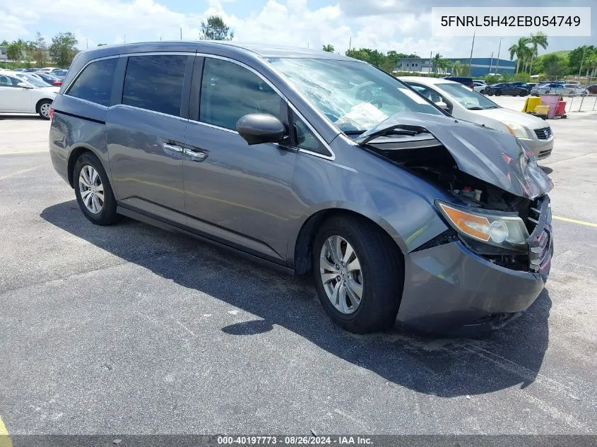 5FNRL5H42EB054749 2014 Honda Odyssey Ex