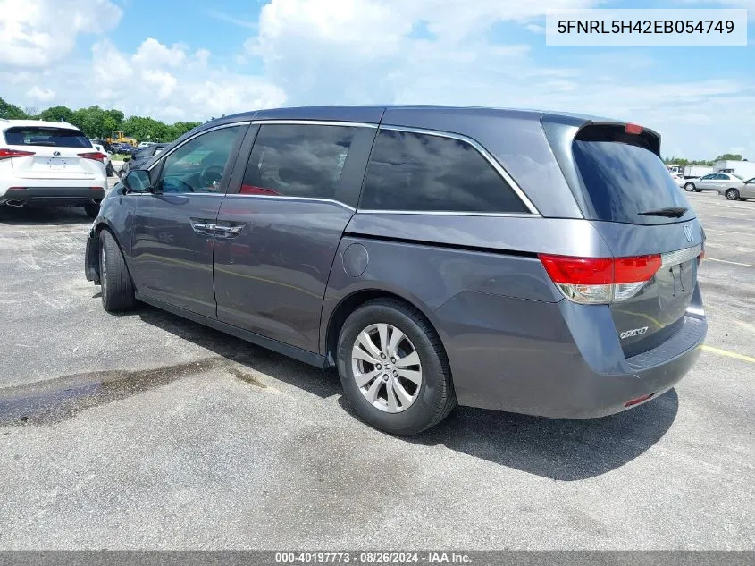 5FNRL5H42EB054749 2014 Honda Odyssey Ex