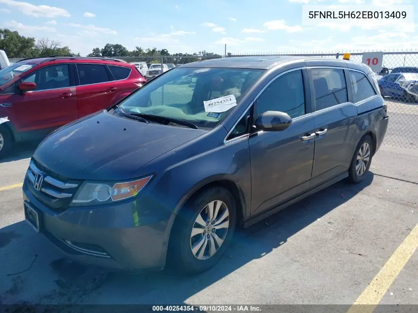 5FNRL5H62EB013409 2014 Honda Odyssey Ex-L