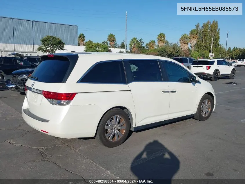 2014 Honda Odyssey Ex-L VIN: 5FNRL5H65EB085673 Lot: 40256534