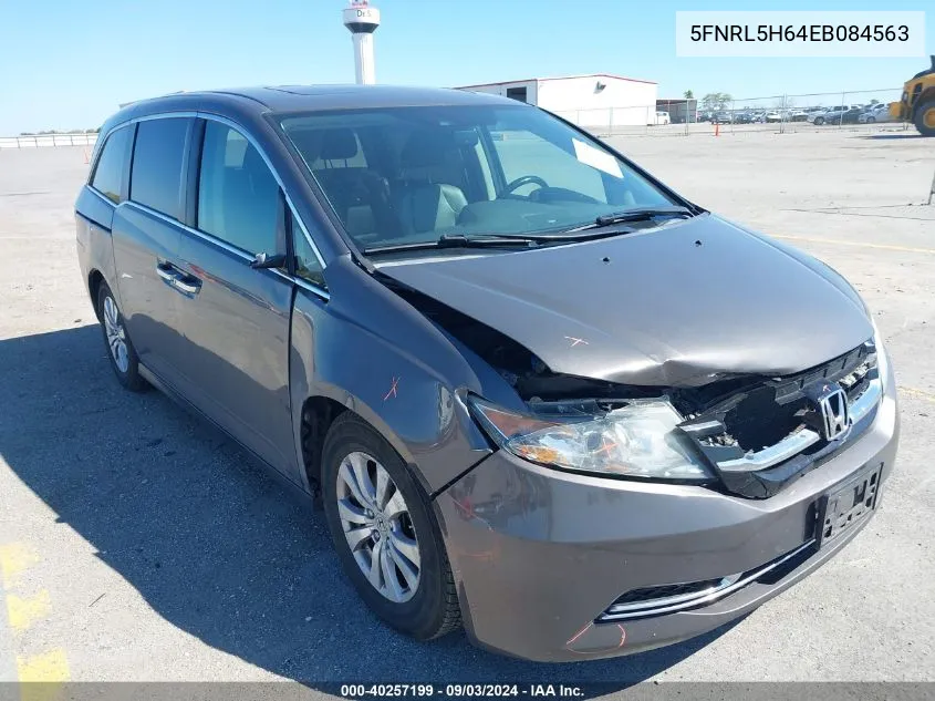 5FNRL5H64EB084563 2014 Honda Odyssey Ex-L