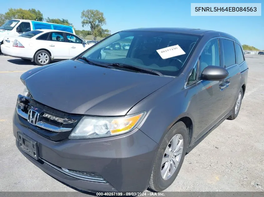 5FNRL5H64EB084563 2014 Honda Odyssey Ex-L