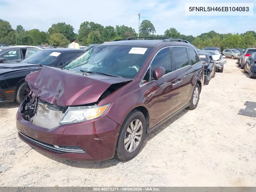 5FNRL5H46EB104083 2014 Honda Odyssey Ex