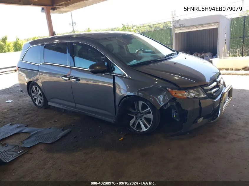 2014 Honda Odyssey Touring/Touring Elite VIN: 5FNRL5H94EB079079 Lot: 40288976