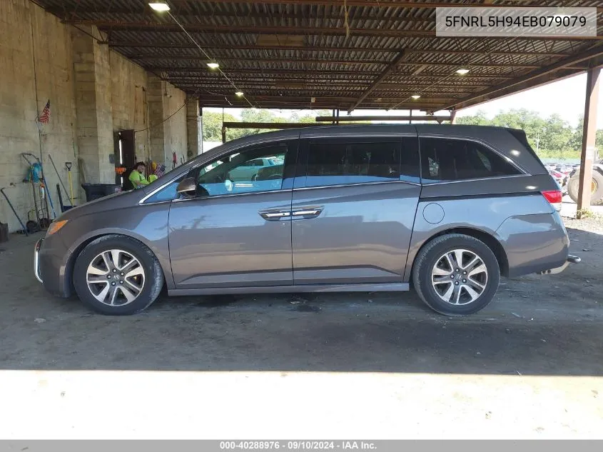 2014 Honda Odyssey Touring/Touring Elite VIN: 5FNRL5H94EB079079 Lot: 40288976