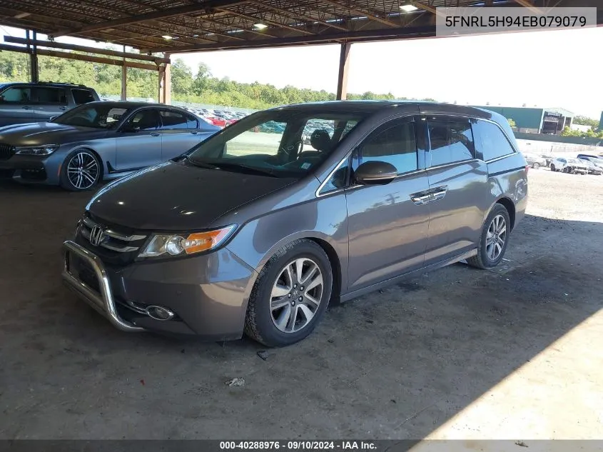 5FNRL5H94EB079079 2014 Honda Odyssey Touring/Touring Elite