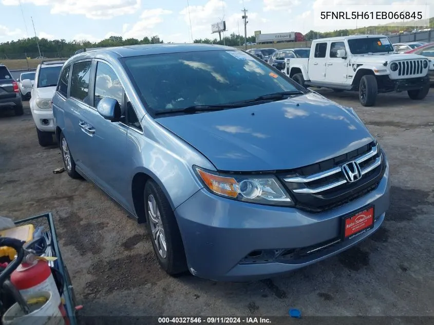 2014 Honda Odyssey Ex-L VIN: 5FNRL5H61EB066845 Lot: 40327546